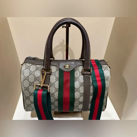 COPY - Authentic GUCCI Monogram GG Web Sherry Line
Supreme Boston Bag - Picture 2 of 15